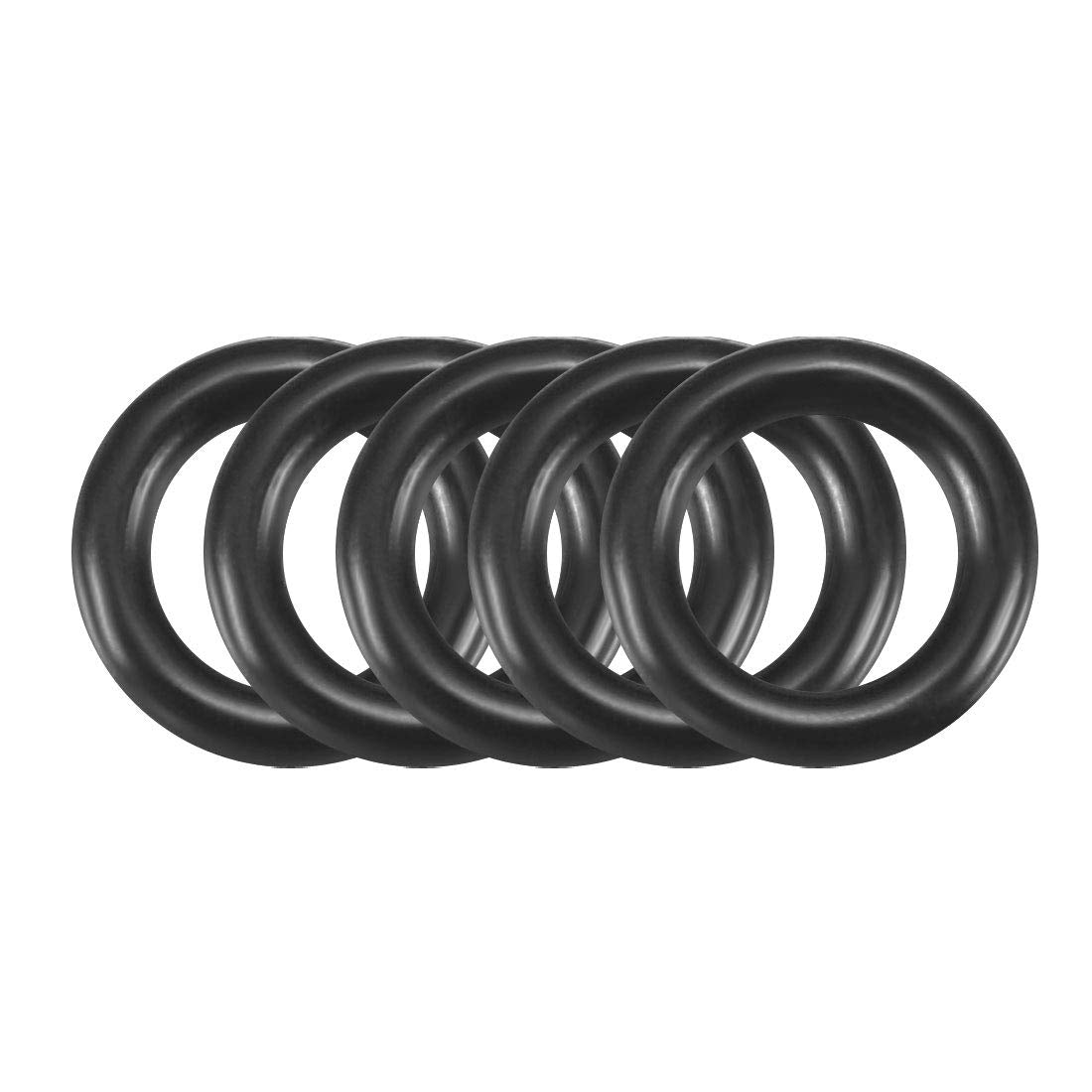 Nitrile Rubber O-Rings 9.6mm OD 6mm ID 1.8mm Width, Metric Sealing Gasket, Pack of 30
