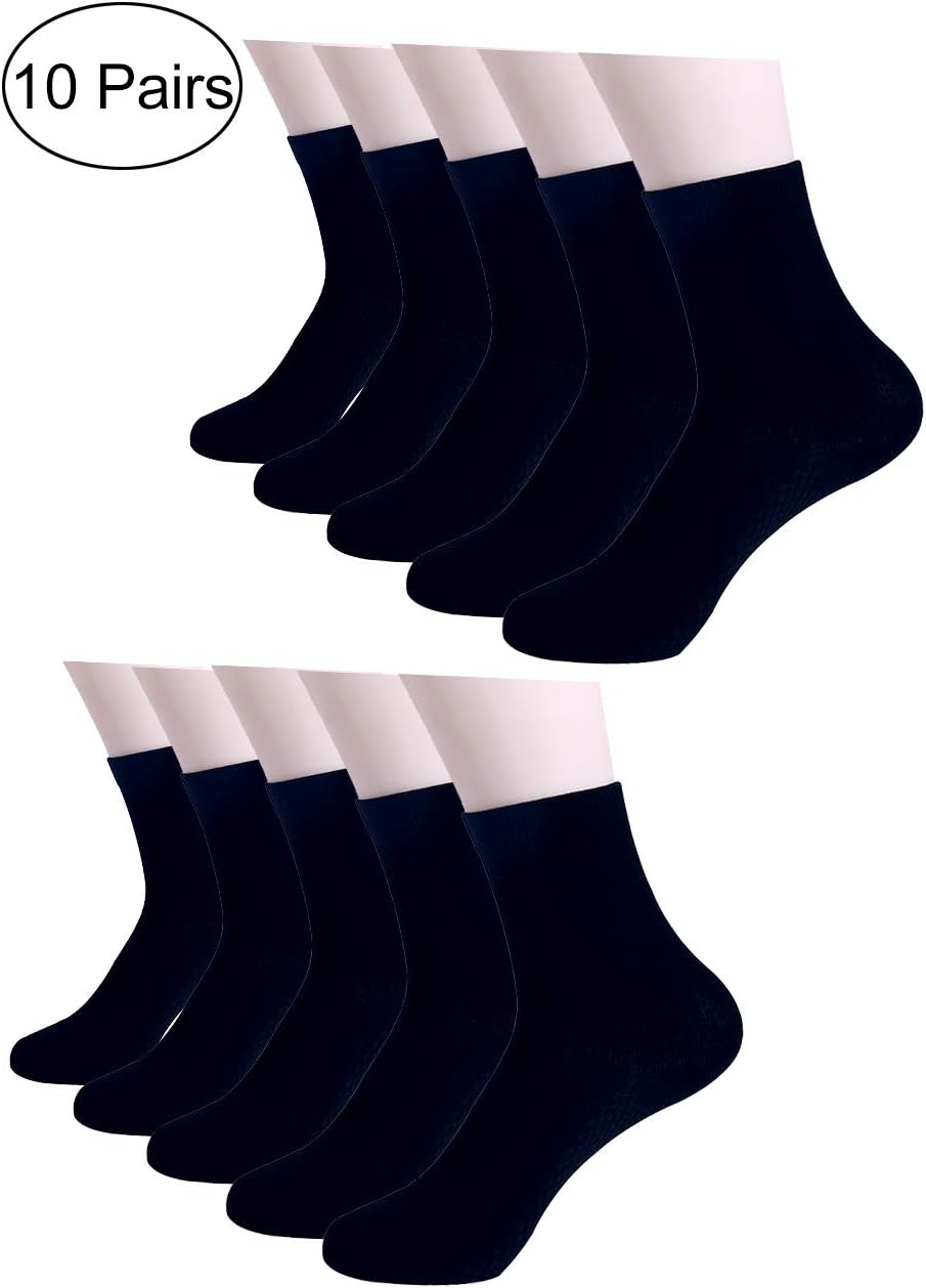 Donne 10 Confezione Socks Leggere Elastiche Traspiranti Crew 7-9