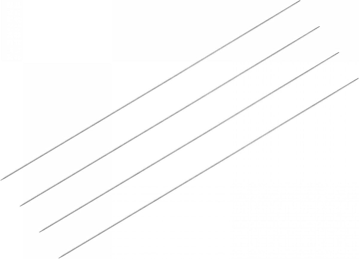 2 Pairs Knitting Needle Set, 1.6mm Diameter 15.75 Inches Length Stainless Steel Double Pointed Sweater Needles for Handmade Projects DIY Knitting