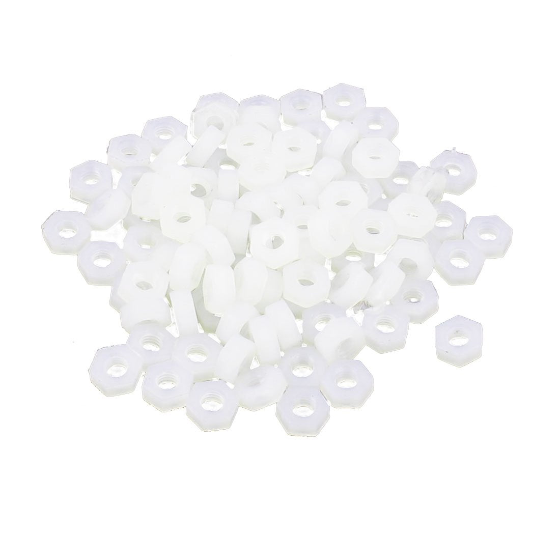 100Pcs M3 Female Thread Nylon Hex PCB Spacer Standoff Pillar Screw Nut