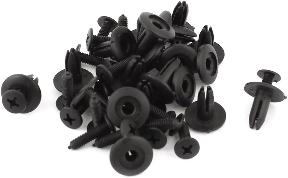 20 Pcs Parafuso de Rivete de Plástico Clip de Suporte de Amortecedor Empurrar 6mm