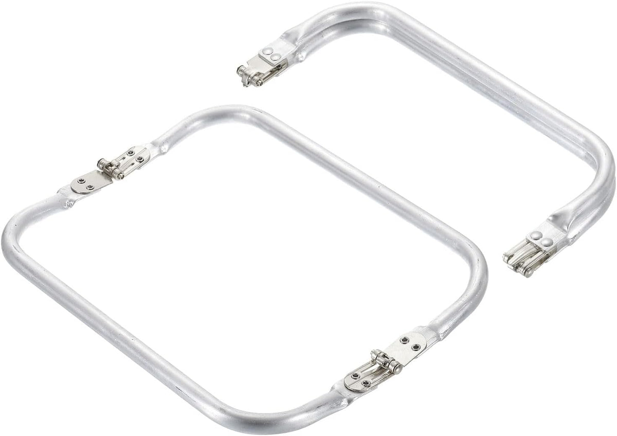 Metal Purse Frame 10 in, 2 Pcs Rectangle Frame Kiss Lock, Bag Frame Hardware Replacements for DIY Purse Handle Bag Making, Clutch Coin Purse Frames