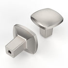 LinkMejor 10 Pack Brushed Satin Nickel Kitchen Cabinet Knobs