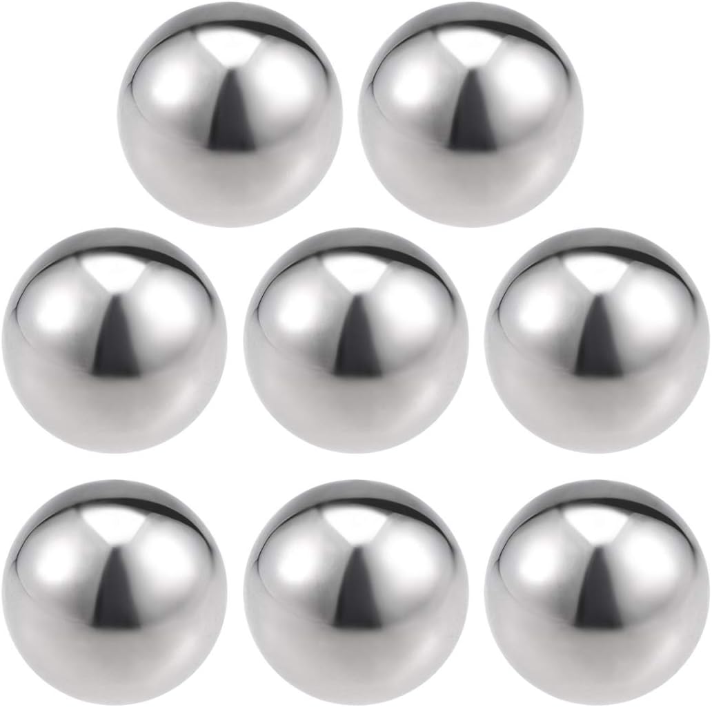 38mm(1.5") Dia 304 Stainless Steel Hollow Ball for Home Garden Decoration 8pcs