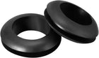 Wire Protector Oil Resistant Armature Rubber Grommet 14mm Inner Dia 100Pcs Black