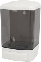 ABS+PS Plastic 1000ML Wall-Mount Bathroom Liquid Soap Dispenser White Gray for Bathroom and Kitchen