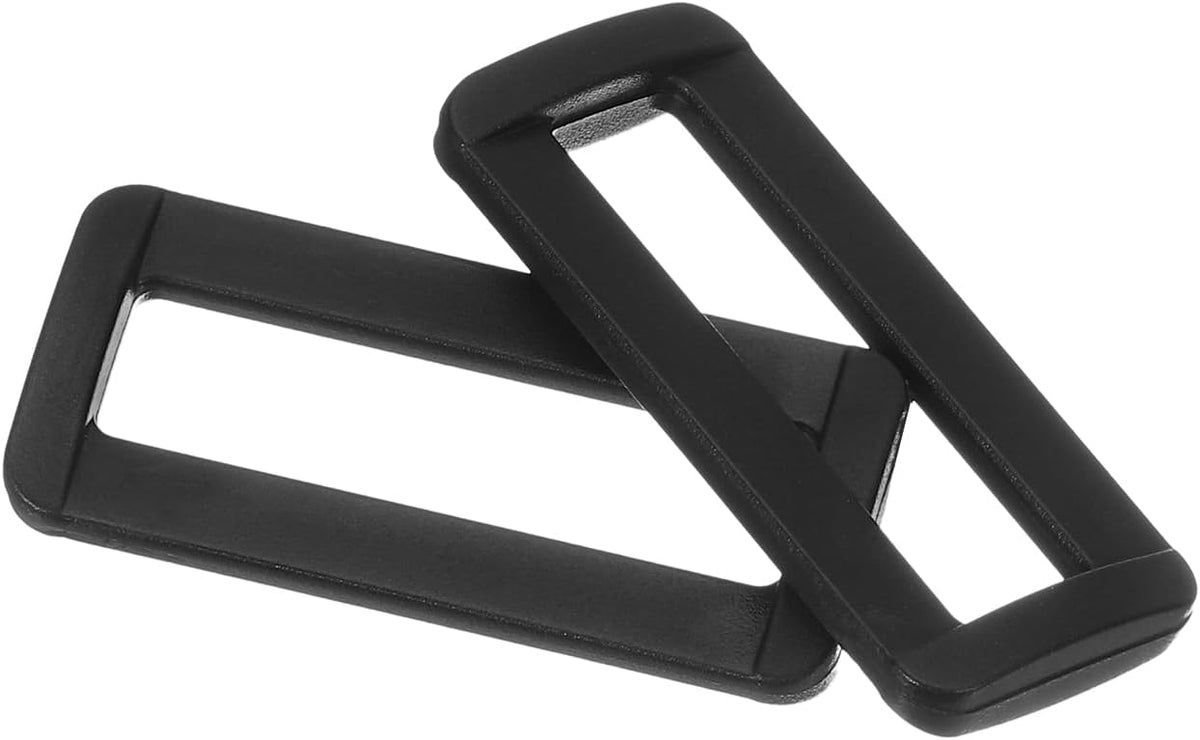 LinkMejor Plastic Rectangle Ring, Webbing Belt Buckle Slide Loop for Backpack Strap DIY Accessories