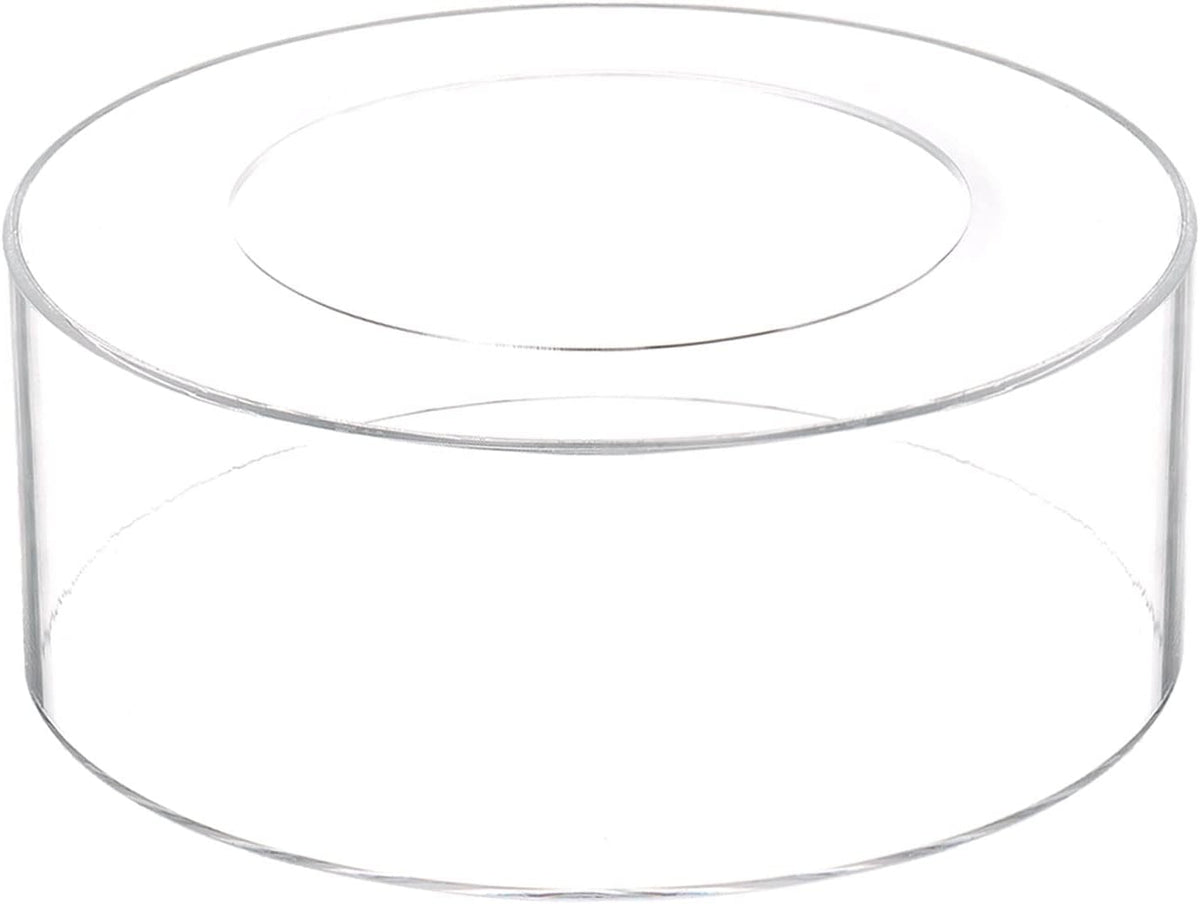 Acrylic Cake Stand, 1Set Clear Cake Riser Cake Tier, 10" D x 4" H Cake Display Stand Acrylic Display Riser for Wedding Birthday Party Decoration
