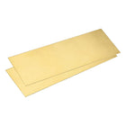 2Pcs Brass Sheet, 12" x 4" Metal Sheets 0.02" Thickness H62 Brass Plates for DIY Crafts, Electrical, Repairs, Industry