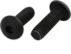 2pcs M5x16mm 10.9 Grade Hex Socket Reverse Left Hand Thread Screw Bolt Black