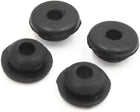 4pcs 6mm Hole Diameter Black Rubber Shock Absorber Bushings for Car Motorcycle