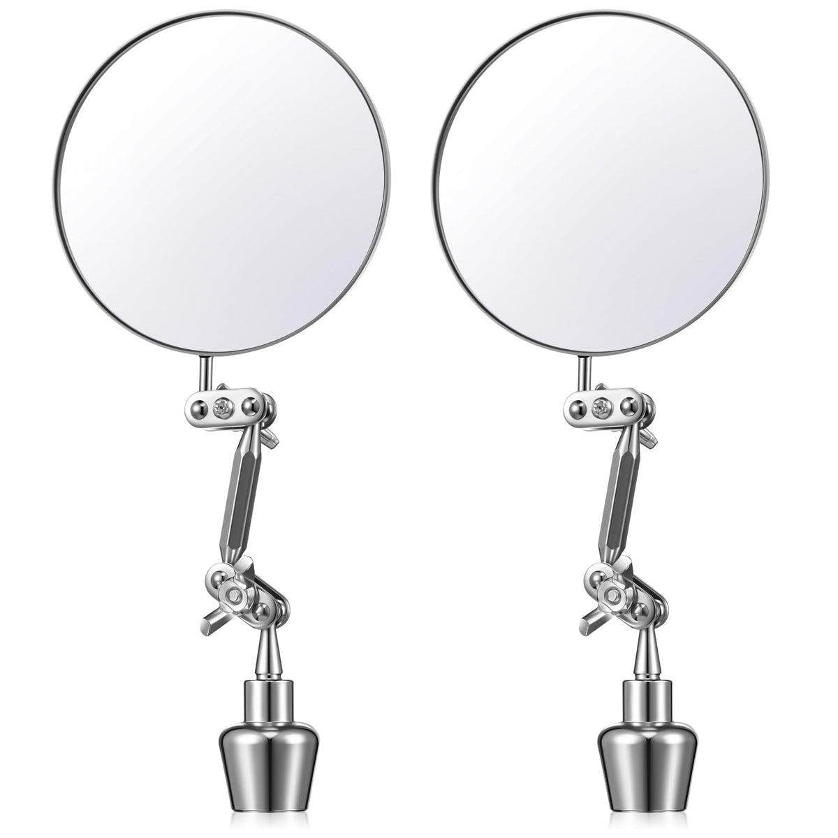 LinkMejor 2pcs 3.15pollici Specchi di Ispezione a Base Magnetica con Braccio Regolabile