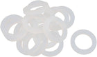 15pcs 16mm x 24mm x 3mm Silicone O Ring Seal Gaskets White for Pipe Tube Hose