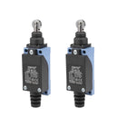 2 Pcs TZ-8112 Limit Switch Roller Plunger 1NC+1NO for CNC Mill 3D Printer Door Switch
