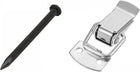 3mmx40mm Cement Wall Point Tip Nails Black 30pcs and Stainless Steel Spring Toggle Latch 2pcs