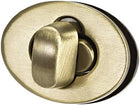 1 Set Oval Purses Twist Lock 23mm X 17mm Clutches Closures for DIY Bag Making - Bronze Tone