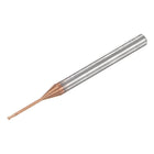 Square Nose End Mill, 1mm Solid Carbide AlTiSin Coated Long Reach CNC Router Bits 2 Flutes Milling Cutter with Extended Neck, 12mm Cutting Length 4mm Shank