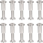 Screw Post Fit for 5/16"(8mm) Hole Dia, Male M6x20mm Binding Bolts Leather Fastener Carbon Steel 10 Sets