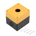Push Button Switch Control Station Box 22mm 1 Button Aperture Yellow and Black