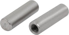 304 Stainless Steel M4 Female Thread 6mm x 20mm Cylindrical Dowel Pin 2pcs