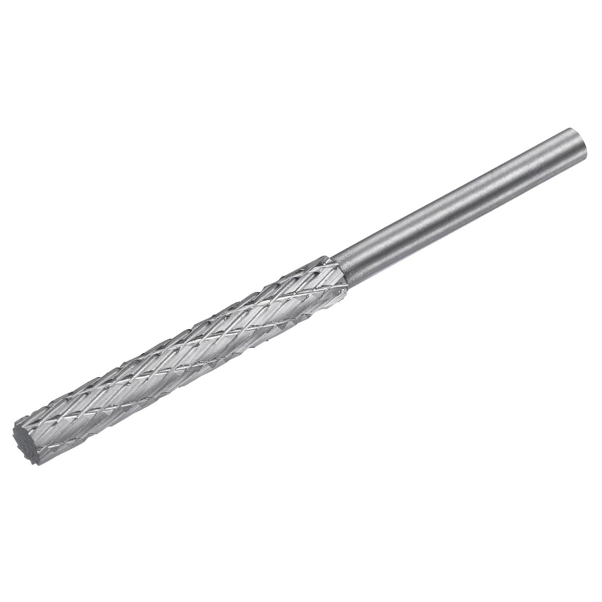 Tungsten Carbide Rotary Files 1/8" 3mm Shank, 1/6" 4mm Cutting Dia Double Cut Cylinder Grinding Cutter Tools for Wood Soft Metal Polishing Carving