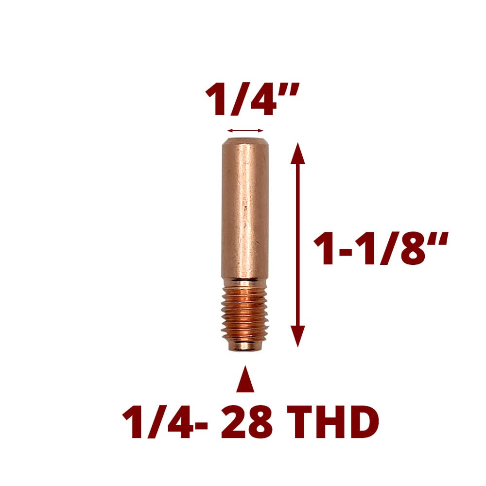 LinkMejor MIG Welder Nozzle Tips .035", Compatible with Miller/Hobart