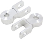 2Pcs Silver Tone Shock Absorber Height Extension Extender for Motorcycle Suspension