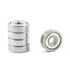 5mm X 16mm X 5mm 625ZZ Gray Skateboard Groove Radial Ball Bearings 5 Pcs