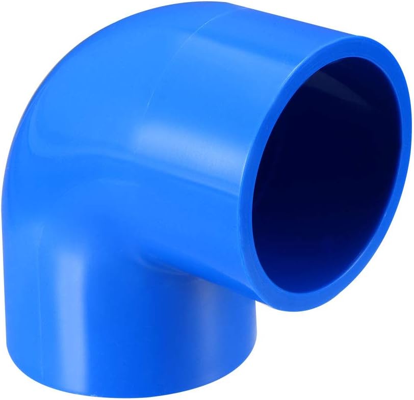 32mm Slip 90 Degree PVC Pipe Fitting Elbow Coupling Adapter Blue 5 Pcs