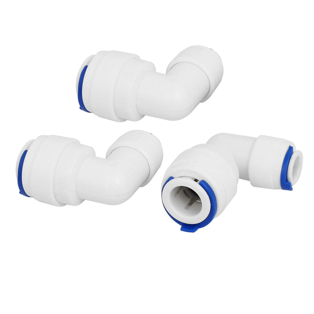1/4-inch x 3/8-inch Tube Elbow Push in Quick Connect 3pcs for RO Water Filter Fitting
