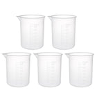 5pcs Measuring Cup Labs PP Graduated Beakers 150ml