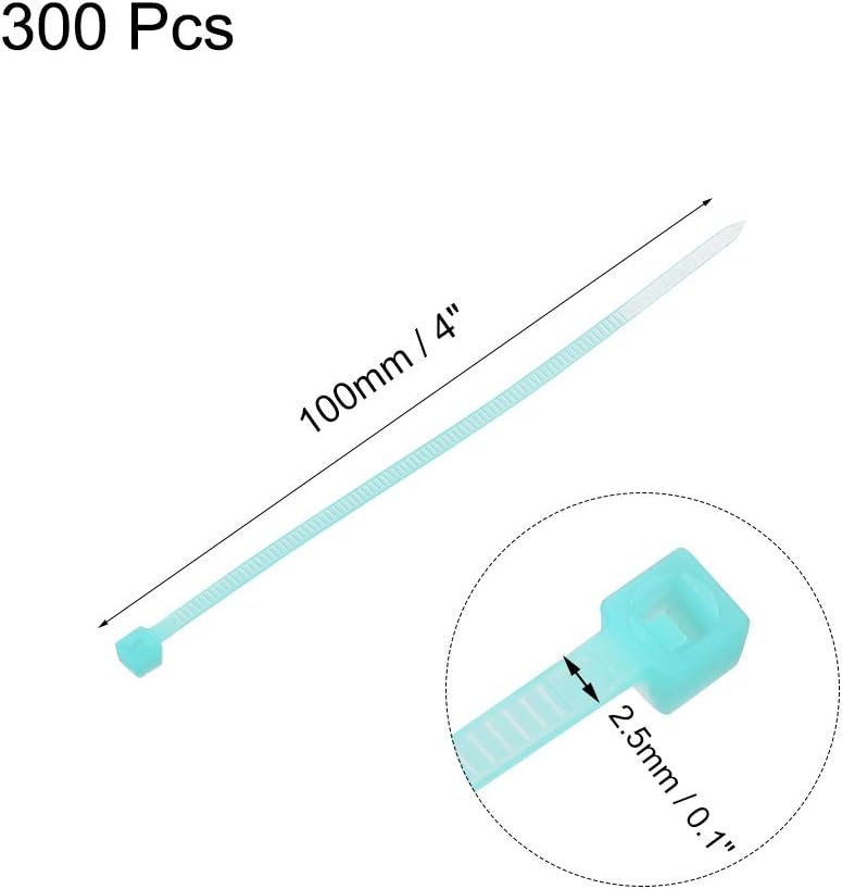 Kabel Zip Ties 80mmx1.8mm Self-Locking Nylon Banden Wit 300 stuks