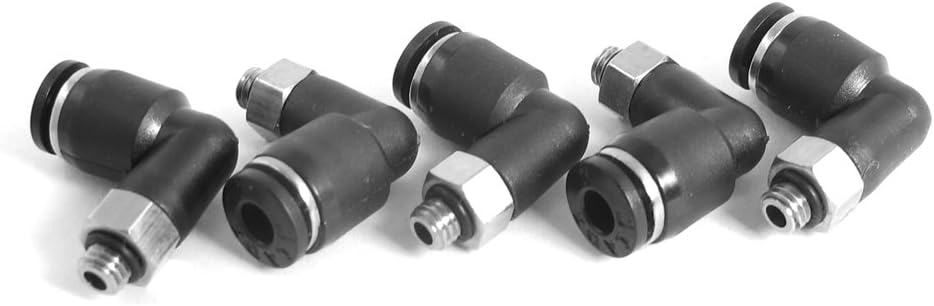 Connettori per connessione rapida aerea pneumatici a gomma, 5 pezzi, con filo di 5 mm fino a 4 mm