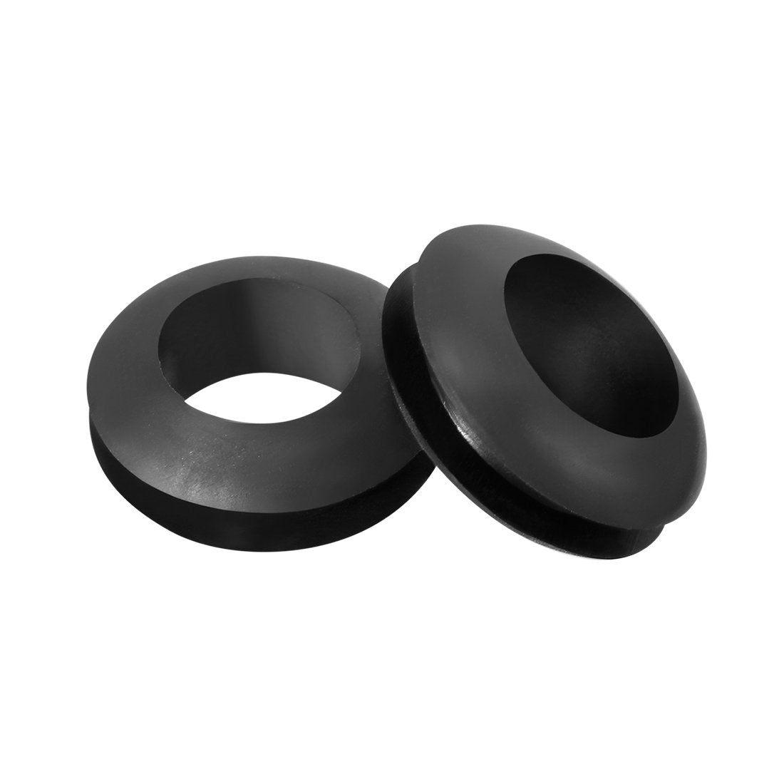 Wire Protector Oil Resistant Armature Rubber Grommet 10mm Inner Dia 300Pcs Black