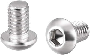M6x10mm Machine Screws Hex Socket Round Head Screw 304 Stainless Steel Fasteners Bolts 20pcs