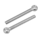 M6 x 50mm Machinery Shoulder Swing Lifting Eye Bolt 304 Stainless Steel Metric Thread 10pcs