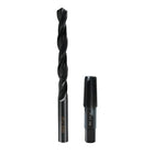 1/4-18 NPT Pipe Tap and 7/16" Drill Set,Hand Threading Plumbing Tap Set