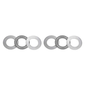 AXK2035 Thrust Needle Roller Bearings with Washers 20mm Bore 35mm OD 2mm Width 2pcs