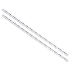 Acrylic Round Rod,1/4 Diameter 10 Inch Length,Spiral White Line,Solid Plastic PMMA Bar Stick 2pcs