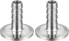 Clamp Hose Adapter 1.575 Inch Flange to 1/2 Inch Hose Barb Fitting 2 Pcs
