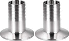 Clamp Hose Adapter 1.988 Inch Flange to 1 Inch Hose Barb Fitting 2 Pcs