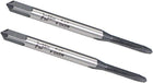 M2 x 0.4 Spiral Point Threading Tap, H2 Tolerance High Speed Steel TICN Coated, Round Shank with Square End, Metric Screw Taps Tapping Bit for Machinist Thread Repair, 2pcs