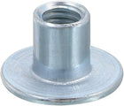 M6 T-Nuts, 24pcs Carbon Steel Tee Nut Round Base Weld Nuts 10mm Height Through Hole Flange Insert Female Thread Plate Nuts