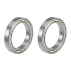6806ZZ Deep Groove Ball Bearings 30mm Inner Dia 42mm OD 7mm Bore Double Shielded Chrome Steel Z2 2pcs