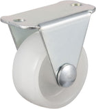 1.2 Inch Fixed Caster Wheels PP Top Plate Caster Wheel, 66lb Total Load Capacity, Pack of 4