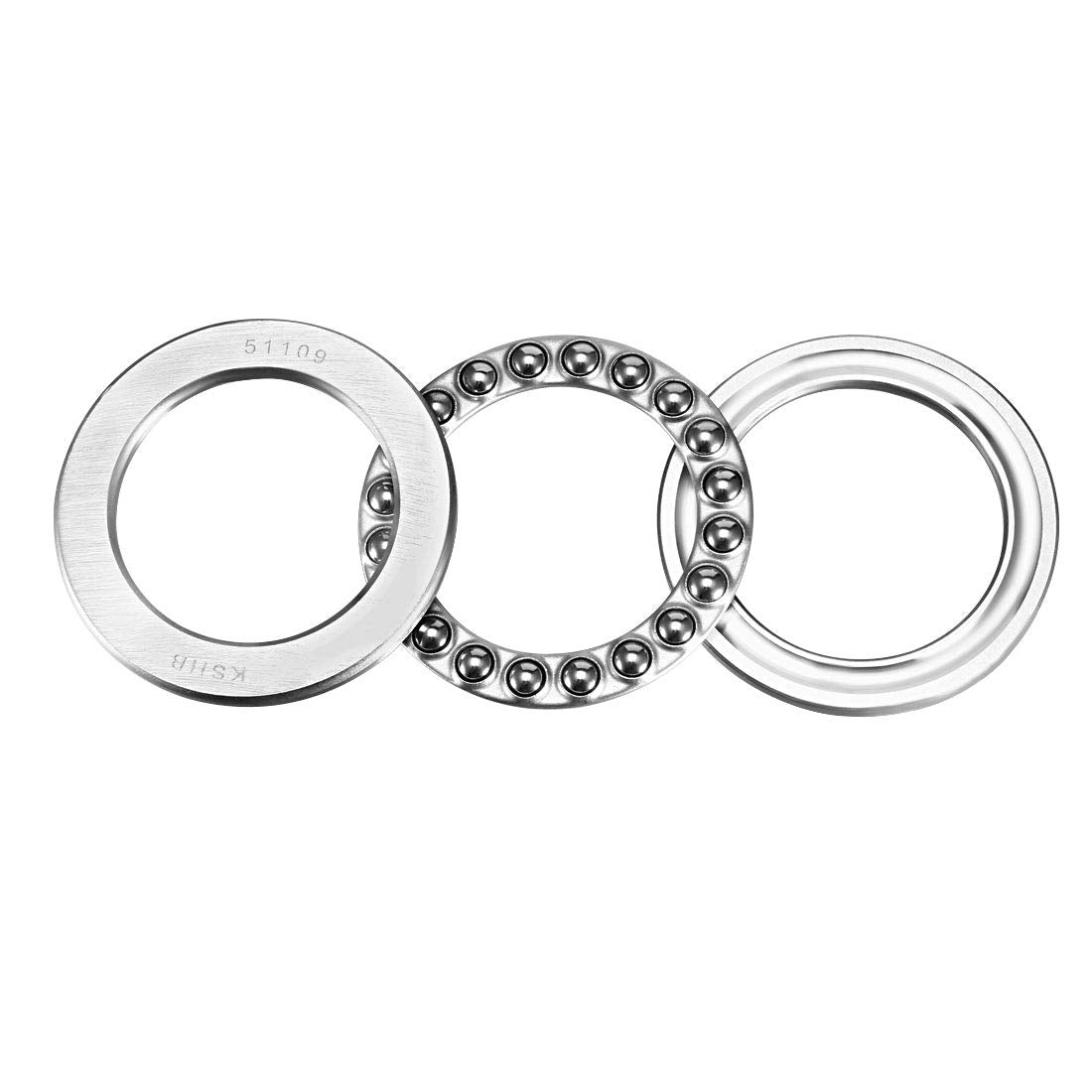 51109 Thrust Ball Bearings 45mm x 65mm x 14mm Chrome Steel ABEC3 Single Row Roller