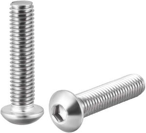 M8x35mm Machine Screws Hex Socket Round Head Screw 304 Stainless Steel Fasteners Bolts 5pcs