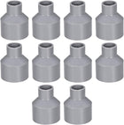 PVC DWV Reducing Coupling Schedule 40 Gray 20mm x 40mm Socket 10Pcs