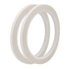 2Pcs 5mm Single Sided Strong Self Adhesive Mylar Tape 50M Length White