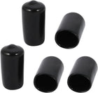 5 Pcs 11mm Inner Dia PVC Vinyl End Cap Bolt Screw Thread Protector Black